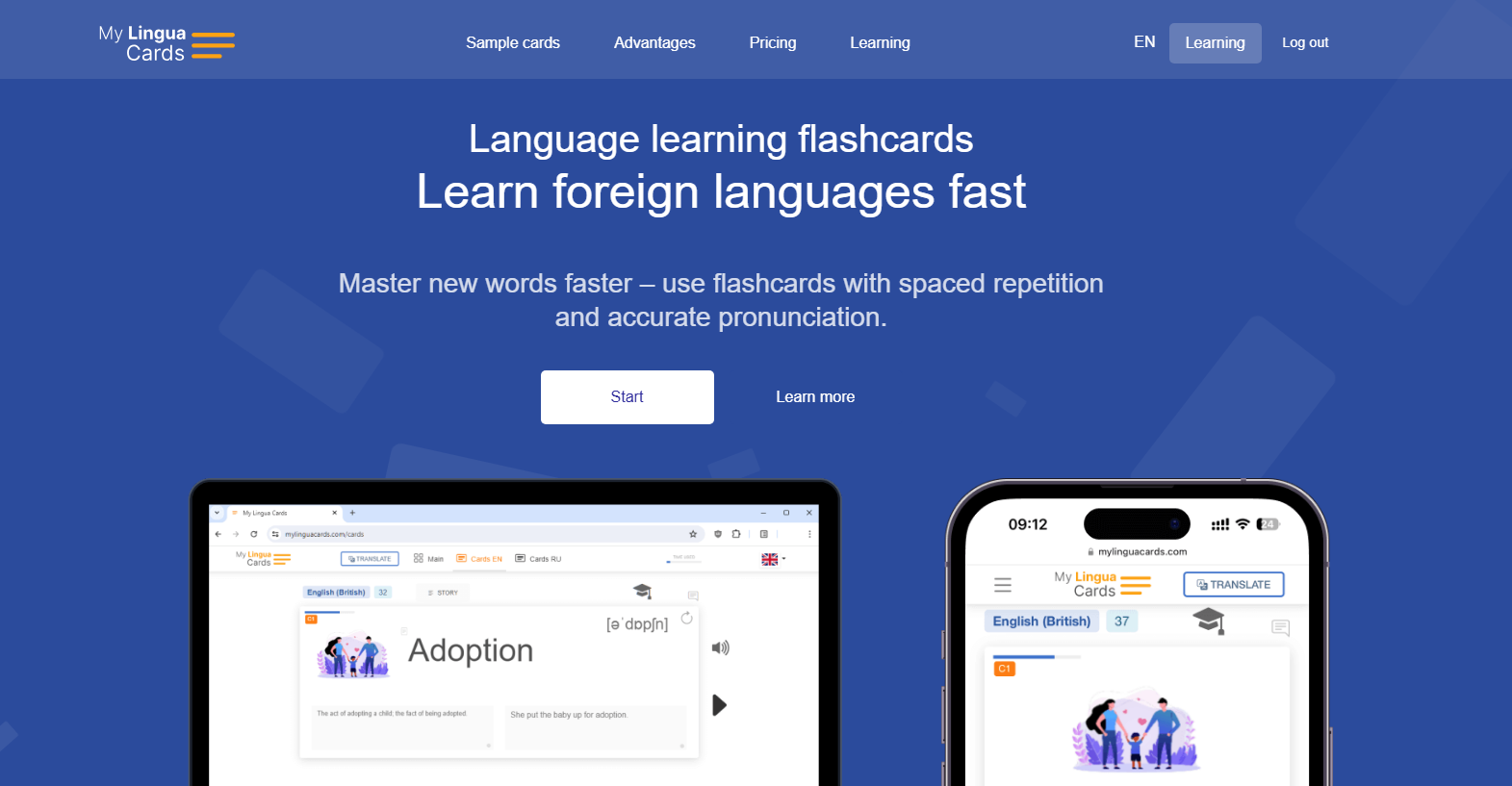Language Learning Flashcards Fast Vocabulary Building My Lingua Cards