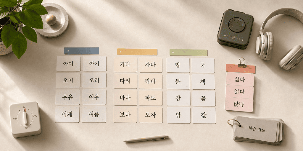 How to Learn Hangul with Flashcards and Audio (A Practical, No-Guessing Method)